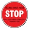 Signmission Stop Please Wait Here Non-Slip Floor Graphic, 7in Vinyl Decal, 7" H, FD-C-7-99992 FD-C-7-99992 - alternate 1